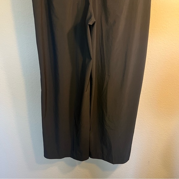 Athleta Brooklyn Heights high rise pleated wide leg pant black 14 petite - Picture 13 of 15